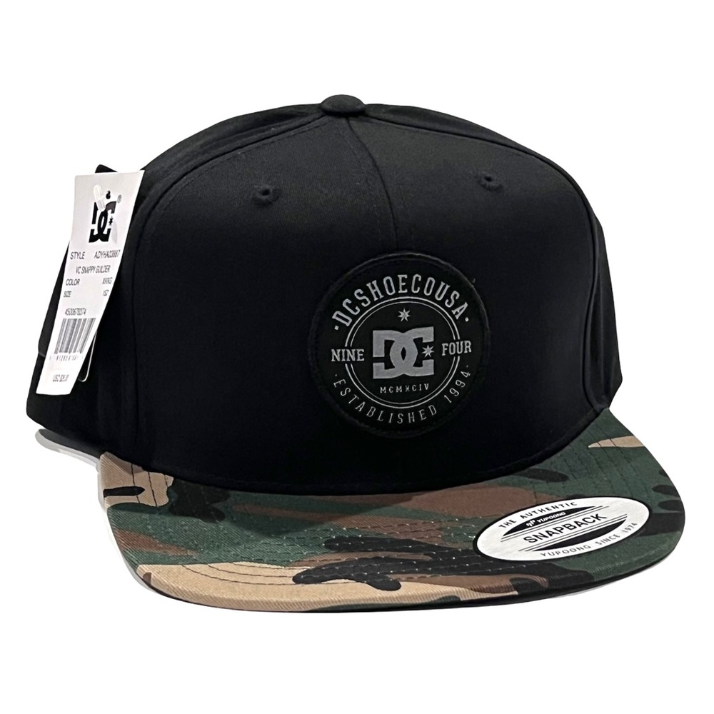 (SOLD OUT!) DC Shoes Snappy Camo Guilder SnapBack Flat Brim Hat Cap NWT
